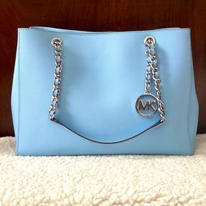 Michael Kors Powder Blue Tote Bag